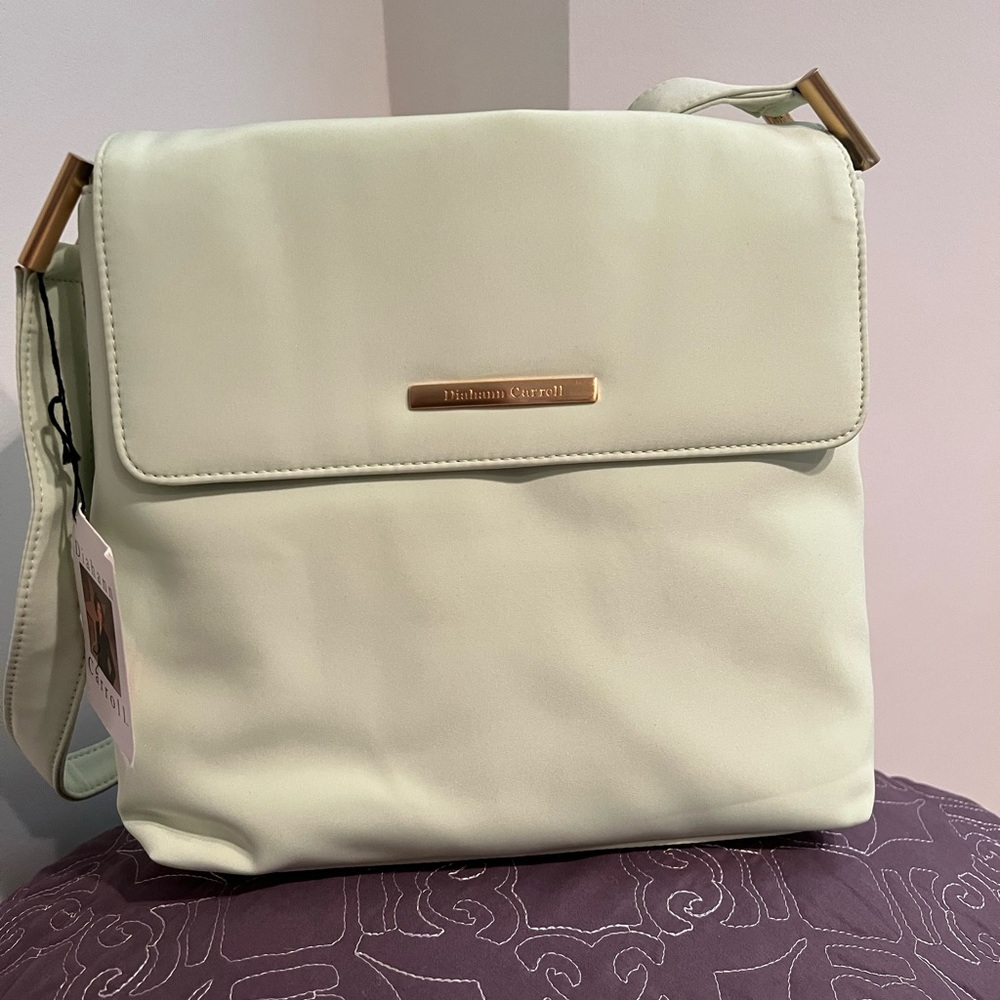 Diahann Carroll Light Lime Green Shoulder Bag Purse